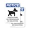 Signmission Dogs In Yard No Trespassing OSHA Notice Sign, Plastic, 7in W x 10in L, 2PK OS-2PACK-NS-P-710-V-11441 - alternate 1